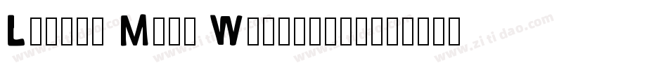 Little Miss Wonderful字体转换